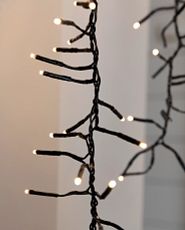 Micro LED light string with clear bulbs